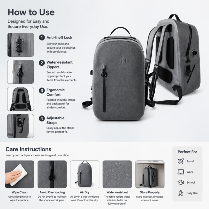 Outdoor Waterproof Backpack - 图片 6