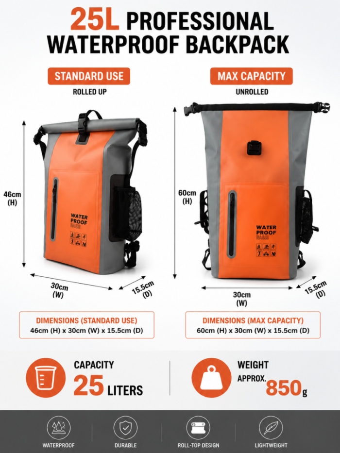 Outdoor Waterproof Backpack - 图片 6