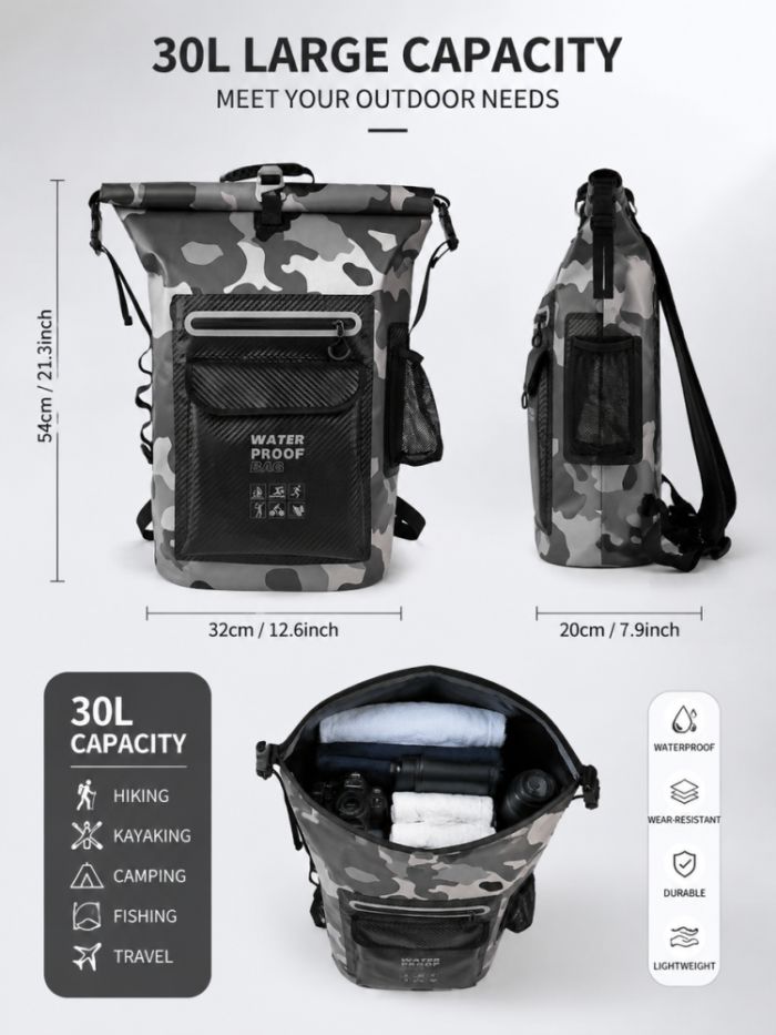 Outdoor Waterproof Backpack - 图片 2
