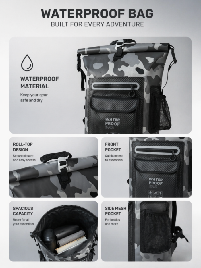 Outdoor Waterproof Backpack - 图片 5